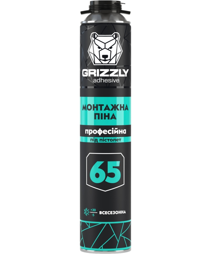 Пена профессиональная 800 мл. ТМ GRIZZLY уп.12шт.