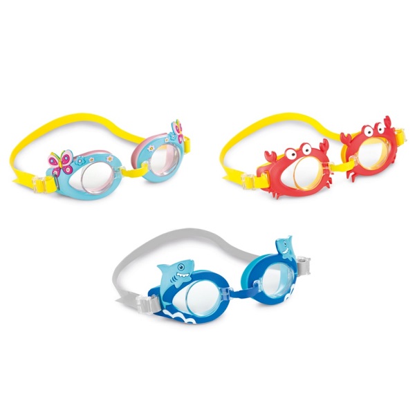 INTEX Очки для плавания Забавные, 3-8 лет, 3 цвета