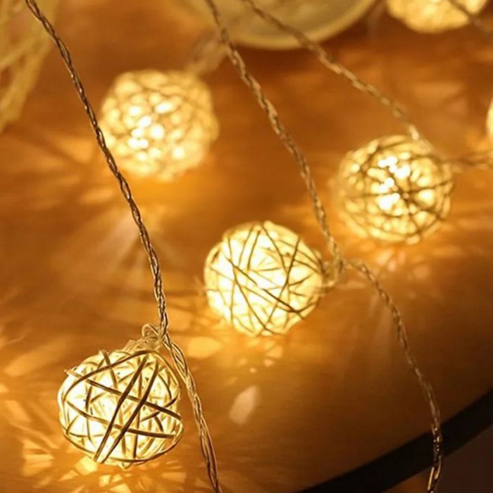 Гирлянда светодиодная - нить, свет белый, 4м (6361-392WW) ТМ Global Christmas